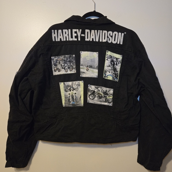 Vintage Harley Davidson x Jamie Sadock Men's Cotton Riders Jacket Steampunk Rock